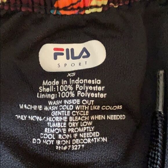 FILA Sport Running Athletic Shorts Print XS - Picture 6 of 6